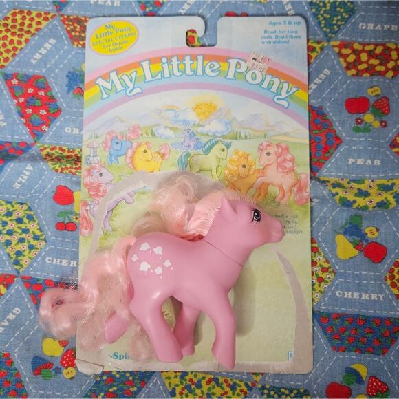Vintage 80s My Little Pony - Lickety Split with Original Backing Board - Picture 1 of 3